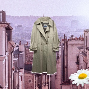 Vintage trench coats mix by kilos
