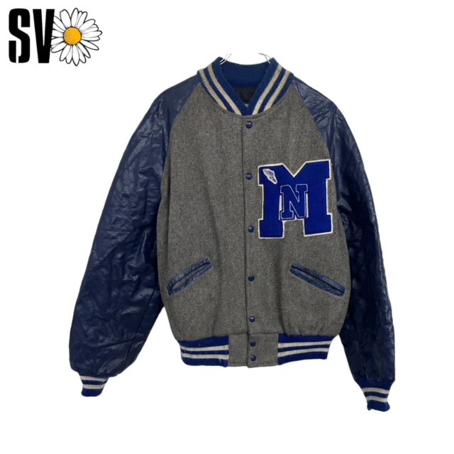 College Jacket by Divided Size M in Blue/black Baseball Jacket 